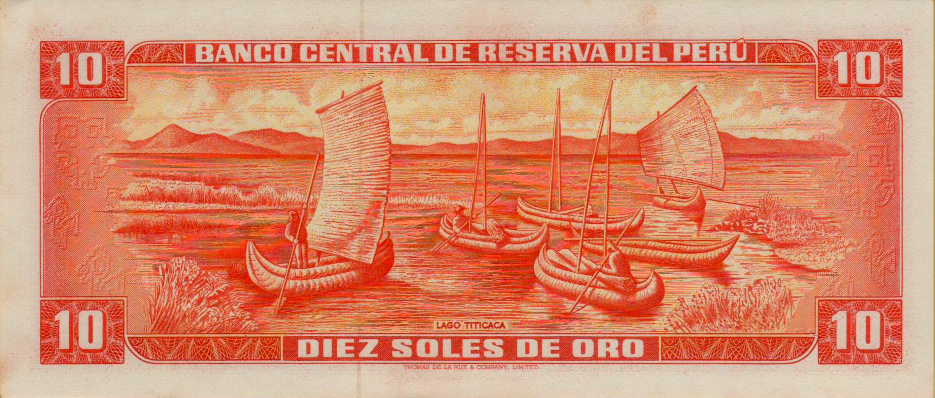 Peru 10 1969 UNC P-100/a